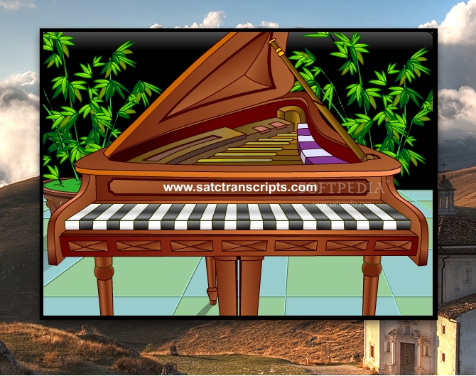 Virtual piano keyboard